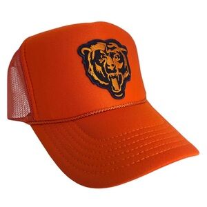NEW VINTAGE STYLE CHICAGO BEARS HEAD ORANGE TRUCKER HAT CAP ADULT CHI MJ CALEB
